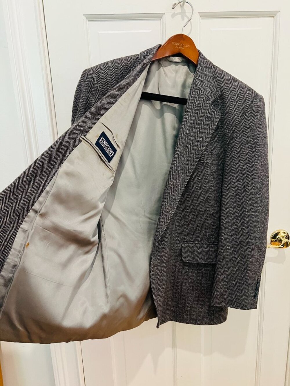Vintage USA MADE 42R  100% Wool Heavyweight Tweed Blazer Sport Coat - Picture 16 of 16